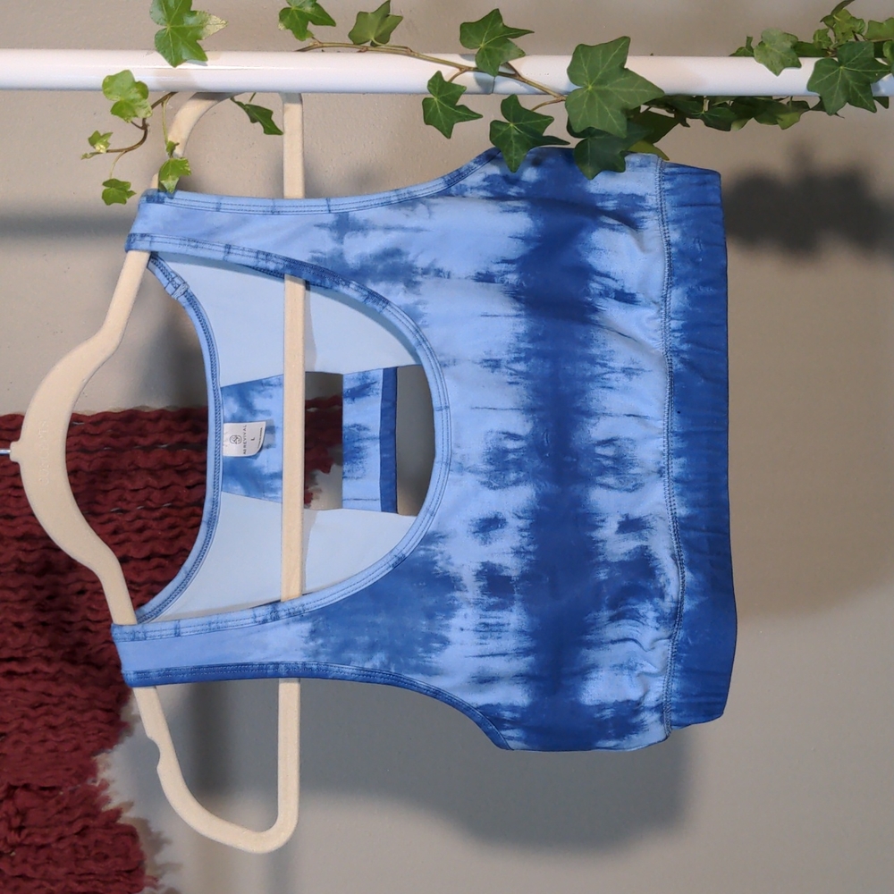 3/$20 Altar'd State AS Revival sports bra size large L blue tie dye